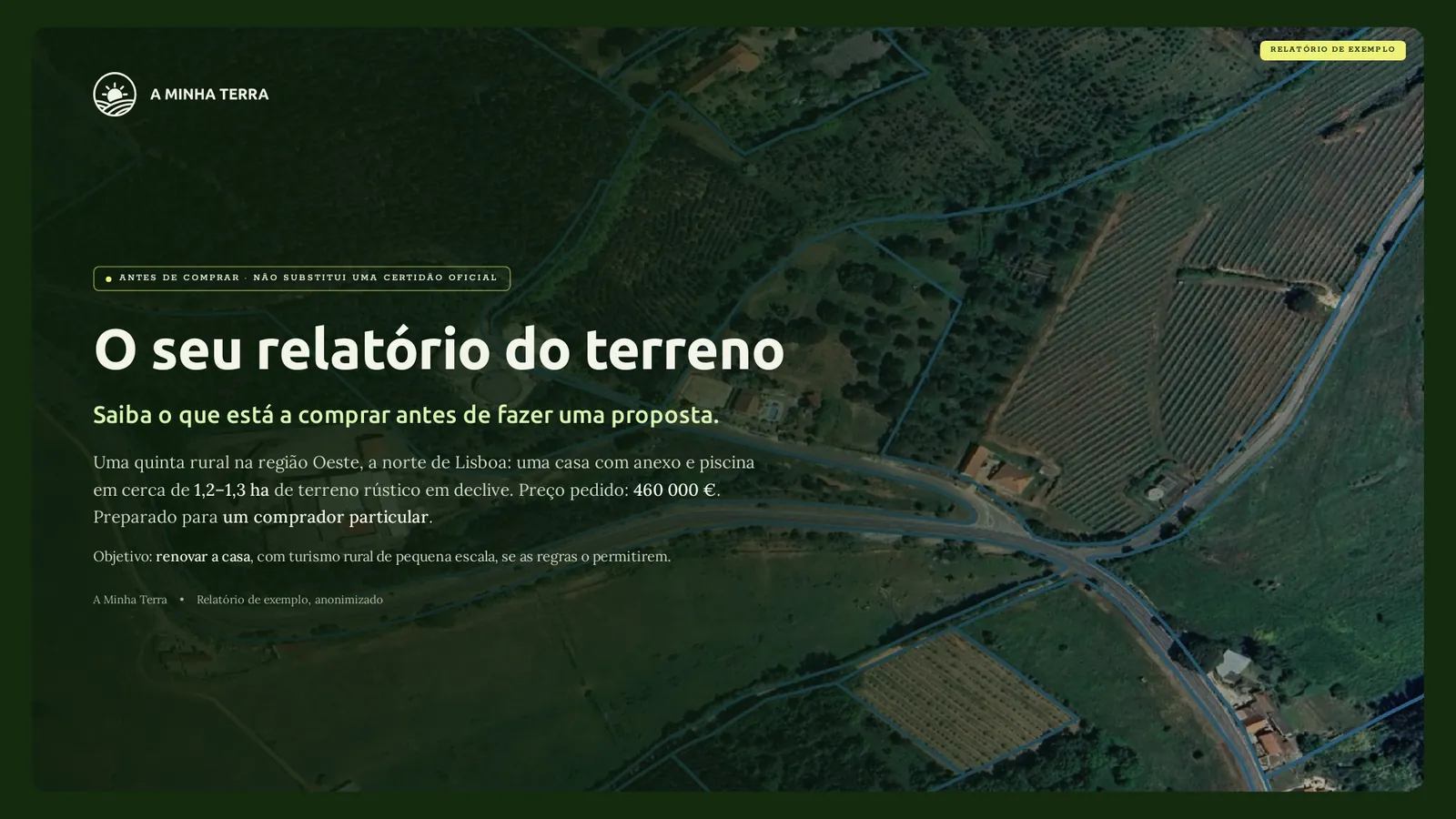 Capa do relatório do comprador